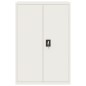 vidaXL Armario archivador de acero blanco 90x40x140 cm