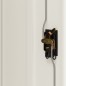 vidaXL Armario archivador de acero blanco 90x40x140 cm