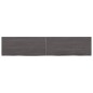 vidaXL Encimera baño madera maciza tratada gris oscuro 140x30x(2-4) cm vidaXL Encimera baño madera maciza tratada gris oscuro 140x30x(2-4) cm