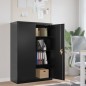 vidaXL Armario archivador de acero negro 90x40x140 cm