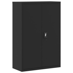 vidaXL Armario archivador de acero negro 90x40x140 cm