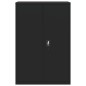 vidaXL Armario archivador de acero negro 90x40x140 cm