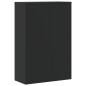 vidaXL Armario archivador de acero negro 90x40x140 cm