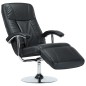 vidaXL Sillón para la TV de cuero sintético negro
