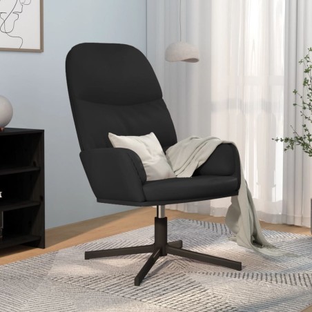vidaXL Sillón de relax de cuero sintético negro