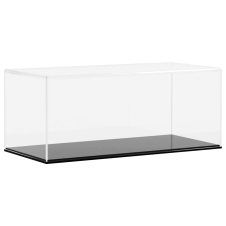 vidaXL Caja de exposición acrílico transparente 34x16x14 cm