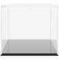 vidaXL Caja de exposición acrílico transparente 34x16x14 cm