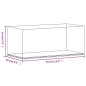 vidaXL Caja de exposición acrílico transparente 34x16x14 cm