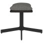 vidaXL Reposapiés de tela y cuero sintético gris claro 60x60x36 cm vidaXL Reposapiés de tela y cuero sintético gris claro 60x60x36 cm