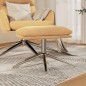 vidaXL Reposapiés tela de microfibra color crema 60x60x35 cm vidaXL Reposapiés tela de microfibra color crema 60x60x35 cm