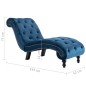 vidaXL Diván de terciopelo azul vidaXL Diván de terciopelo azul