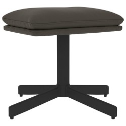 vidaXL Reposapiés de terciopelo gris oscuro 60x60x36 cm