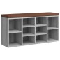 vidaXL Banco zapatero madera contrachapada gris Sonoma 103x30x48 cm vidaXL Banco zapatero madera contrachapada gris Sonoma 103x30x48 cm