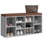 vidaXL Banco zapatero madera contrachapada gris Sonoma 103x30x48 cm vidaXL Banco zapatero madera contrachapada gris Sonoma 103x30x48 cm