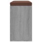 vidaXL Banco zapatero madera contrachapada gris Sonoma 103x30x48 cm vidaXL Banco zapatero madera contrachapada gris Sonoma 103x30x48 cm