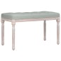 vidaXL Banco de terciopelo gris claro 80x40x49 cm vidaXL Banco de terciopelo gris claro 80x40x49 cm