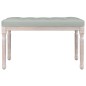 vidaXL Banco de terciopelo gris claro 80x40x49 cm vidaXL Banco de terciopelo gris claro 80x40x49 cm