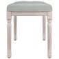 vidaXL Banco de terciopelo gris claro 80x40x49 cm vidaXL Banco de terciopelo gris claro 80x40x49 cm