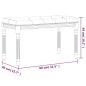 vidaXL Banco de terciopelo gris claro 80x40x49 cm vidaXL Banco de terciopelo gris claro 80x40x49 cm