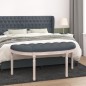 vidaXL Banco de terciopelo gris oscuro 110,5x45x49 cm vidaXL Banco de terciopelo gris oscuro 110,5x45x49 cm
