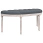 vidaXL Banco de terciopelo gris oscuro 110,5x45x49 cm vidaXL Banco de terciopelo gris oscuro 110,5x45x49 cm