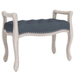 vidaXL Banco de terciopelo gris oscuro 80x45x60 cm