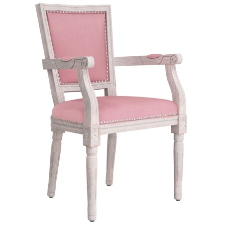 vidaXL Silla de comedor terciopelo rosa