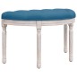 vidaXL Banco de terciopelo azul 81,5x41x49 cm
