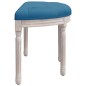 vidaXL Banco de terciopelo azul 81,5x41x49 cm