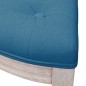vidaXL Banco de terciopelo azul 81,5x41x49 cm