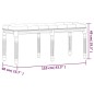 vidaXL Banco beige lino 110x40x49 cm