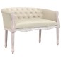 vidaXL Banco de lino beige 98x56x69 cm vidaXL Banco de lino beige 98x56x69 cm