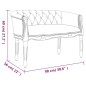 vidaXL Banco de lino beige 98x56x69 cm vidaXL Banco de lino beige 98x56x69 cm