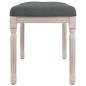 vidaXL Banco de tela gris oscuro 80x40x49 cm vidaXL Banco de tela gris oscuro 80x40x49 cm