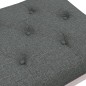 vidaXL Banco de tela gris oscuro 80x40x49 cm vidaXL Banco de tela gris oscuro 80x40x49 cm