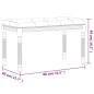 vidaXL Banco de tela gris oscuro 80x40x49 cm vidaXL Banco de tela gris oscuro 80x40x49 cm