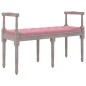vidaXL Banco de terciopelo rosa 110x40x70 cm vidaXL Banco de terciopelo rosa 110x40x70 cm