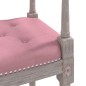 vidaXL Banco de terciopelo rosa 110x40x70 cm vidaXL Banco de terciopelo rosa 110x40x70 cm
