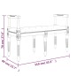 vidaXL Banco de terciopelo rosa 110x40x70 cm vidaXL Banco de terciopelo rosa 110x40x70 cm