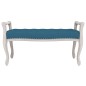 vidaXL Banco de terciopelo azul 110x45x60 cm