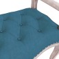 vidaXL Banco de terciopelo azul 110x45x60 cm