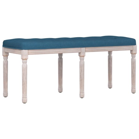 vidaXL Banco de terciopelo azul 110x40x49 cm