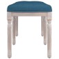 vidaXL Banco de terciopelo azul 110x40x49 cm