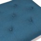 vidaXL Banco de terciopelo azul 110x40x49 cm