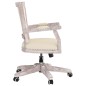 vidaXL Silla de oficina giratoria de lino beige vidaXL Silla de oficina giratoria de lino beige