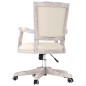 vidaXL Silla de oficina giratoria de lino beige vidaXL Silla de oficina giratoria de lino beige