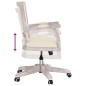 vidaXL Silla de oficina giratoria de lino beige vidaXL Silla de oficina giratoria de lino beige