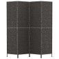 vidaXL Biombo de 4 paneles jacinto de agua negro 163x180 cm vidaXL Biombo de 4 paneles jacinto de agua negro 163x180 cm