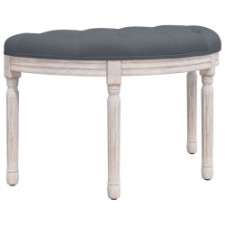 vidaXL Banco de terciopelo gris oscuro 81,5x41x49 cm