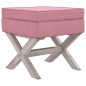 vidaXL Taburete con almacenaje terciopelo rosa 45x45x49 cm vidaXL Taburete con almacenaje terciopelo rosa 45x45x49 cm